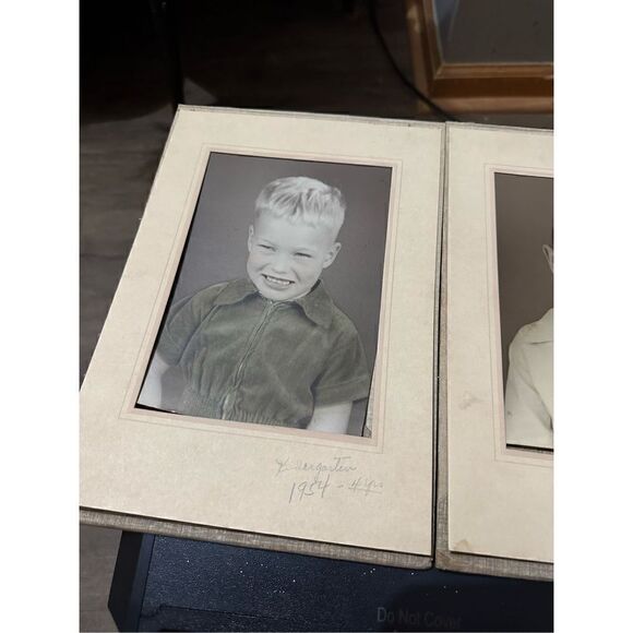 Vintage 1950s 2 8x10 Children Boys Portraits Retro - Picture 2 of 4